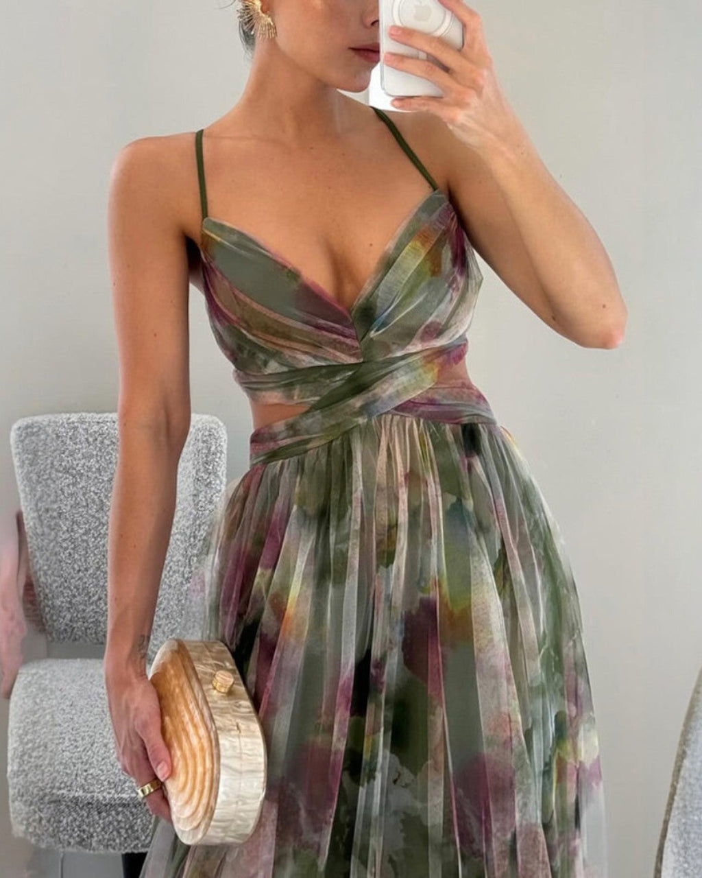 Giselle | Charming Floral Print Maxi Dress