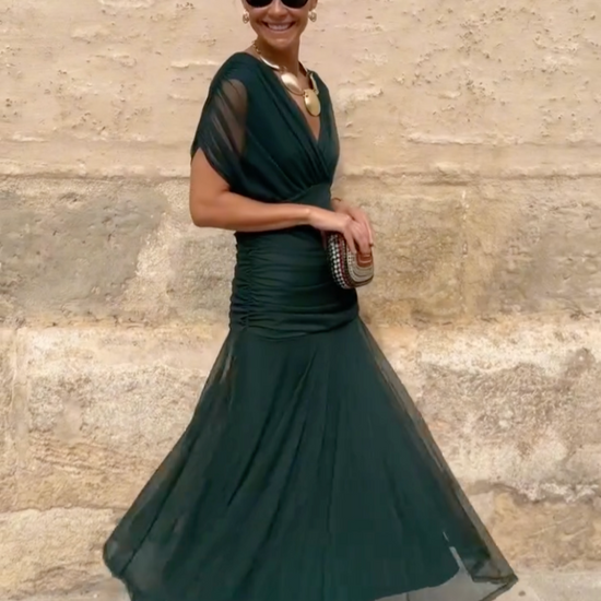 Abito Midi Fiora | Stampa Floreale e Spalle Scoperte