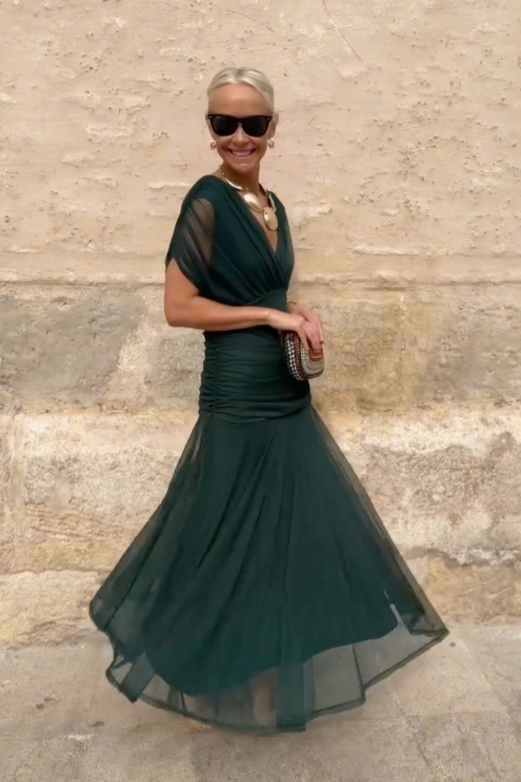 Abito Midi Fiora | Stampa Floreale e Spalle Scoperte