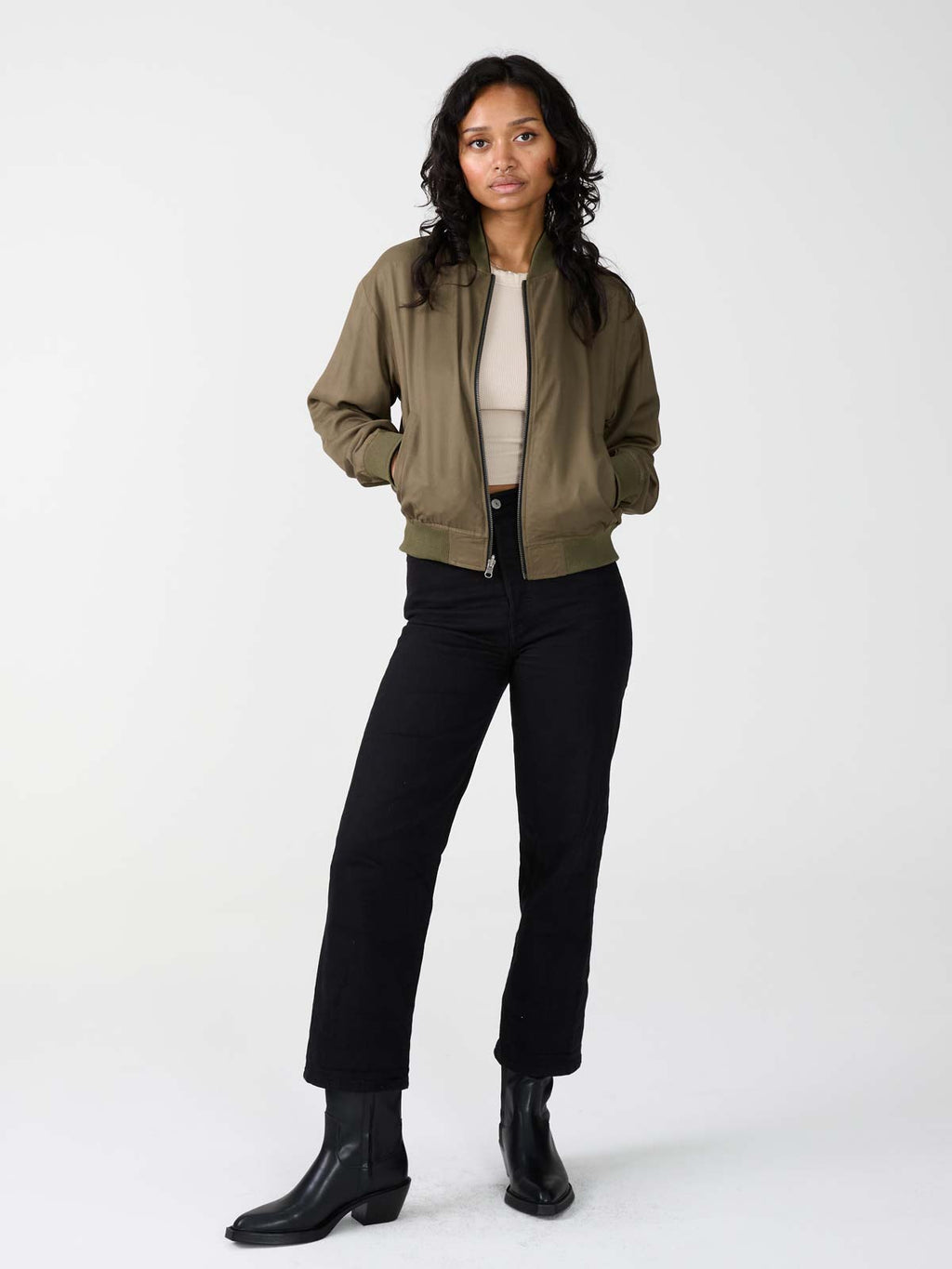 Lene Leo/Olive Knit Jacket