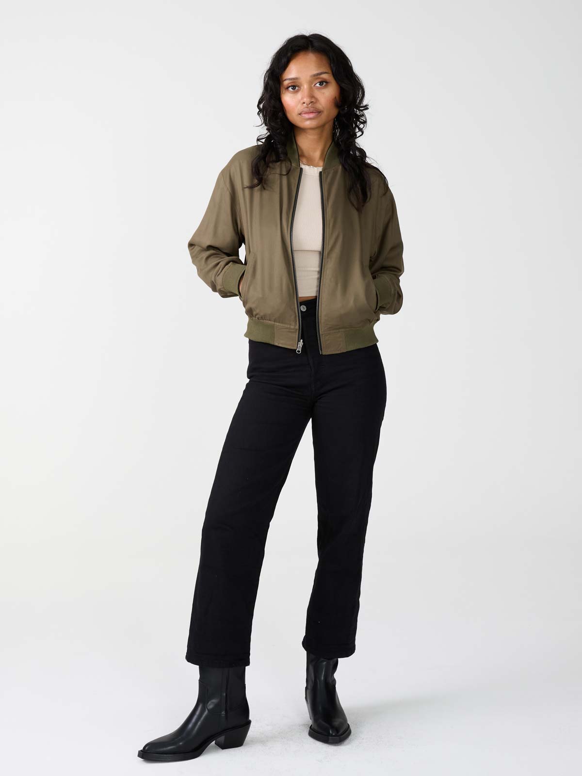 Lene Leo/Olive Knit Jacket