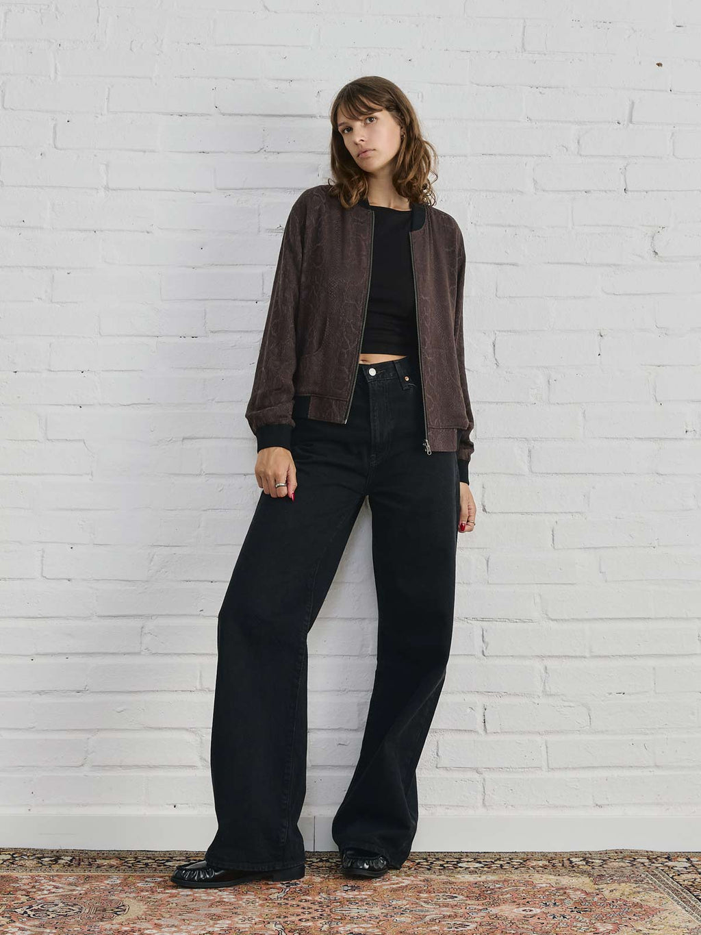 Ruth Wende bomber jacket, Cobra/Black