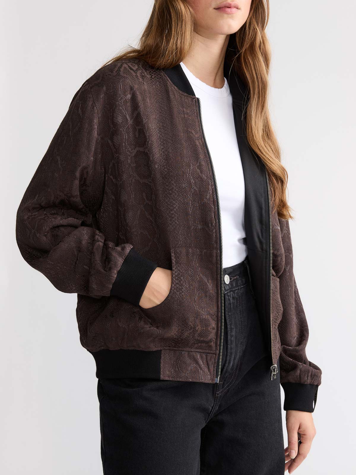 Ruth Wende bomber jacket, Cobra/Black