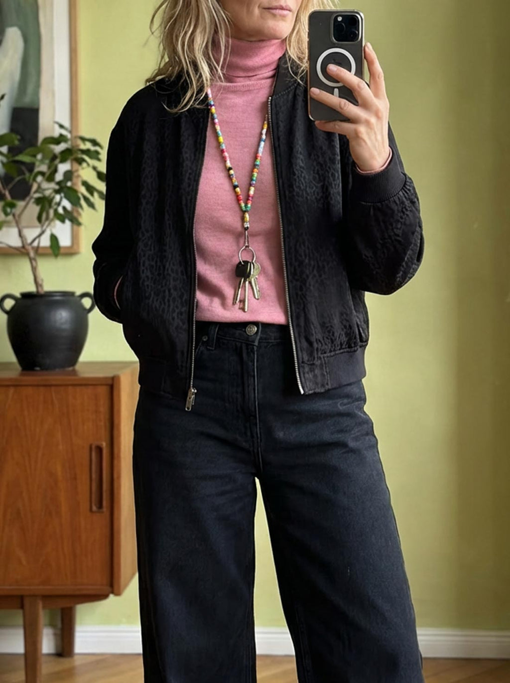 Lene Leo/Olive Knit Jacket