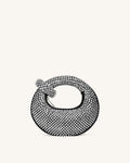 Abacus Small Top-Handle Bag in Artificial Crystal - Black