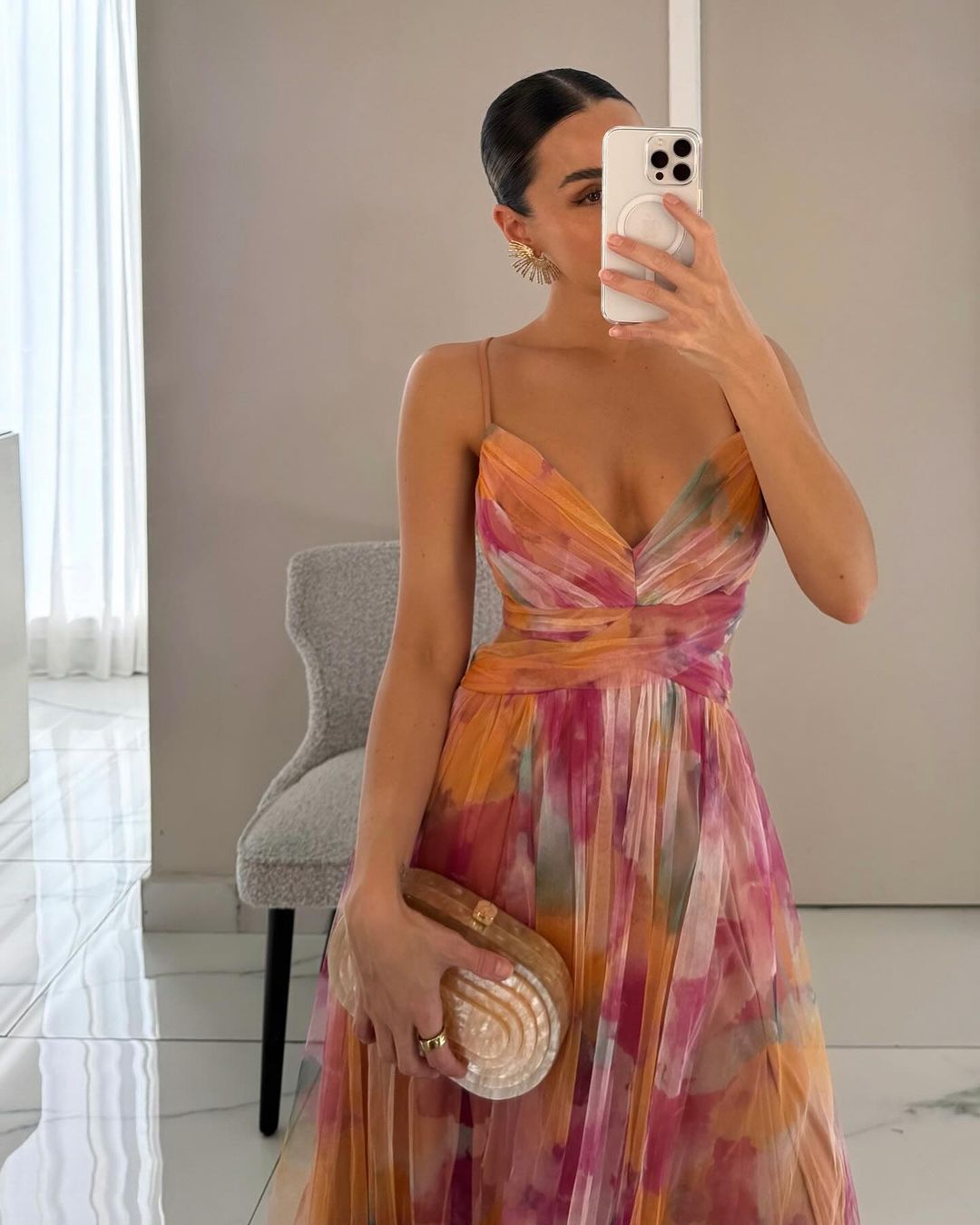 Giselle | Charming Floral Print Maxi Dress