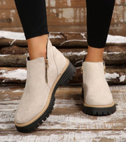Angela | Botines de Confort con Cierre Lateral y Suela Acolchada