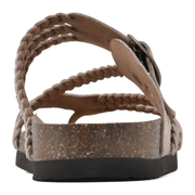Sandalias Hayleigh de Corcho Trenzado – Doble Hebilla