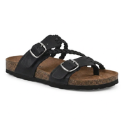 Sandalias Hayleigh de Corcho Trenzado – Doble Hebilla
