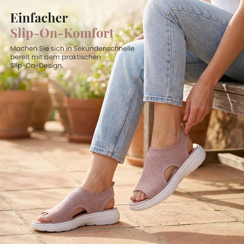 👡 Breathable Knitted Platform Sandals for Women: Light and Comfortable