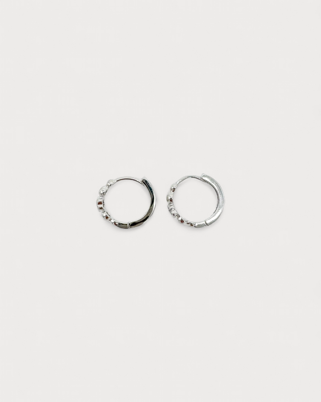 Round Flower - Pendientes - Chapados