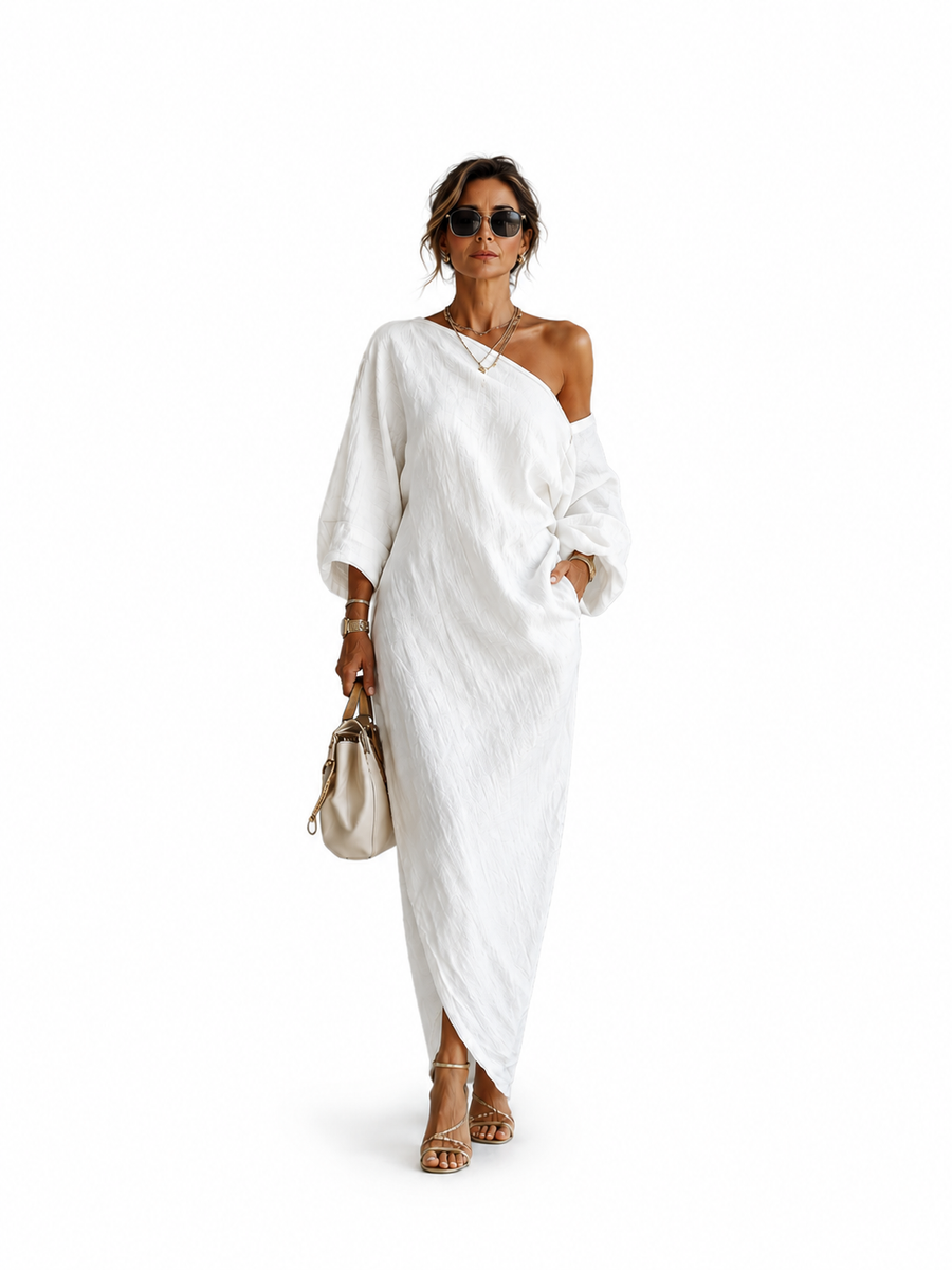 Elise™ | Elegante Vestido Maxi Asimétrico