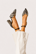 Keren | Pointed-Toe Heels with Zebra Print