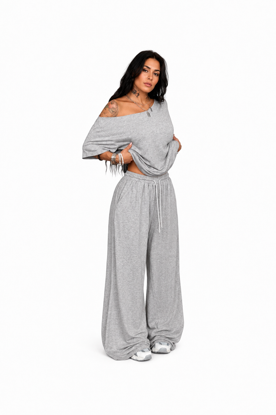 Conjunto Largo de Dos Piezas para Mujer