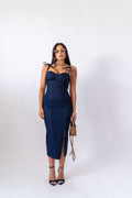 Dress Longuette In Denim