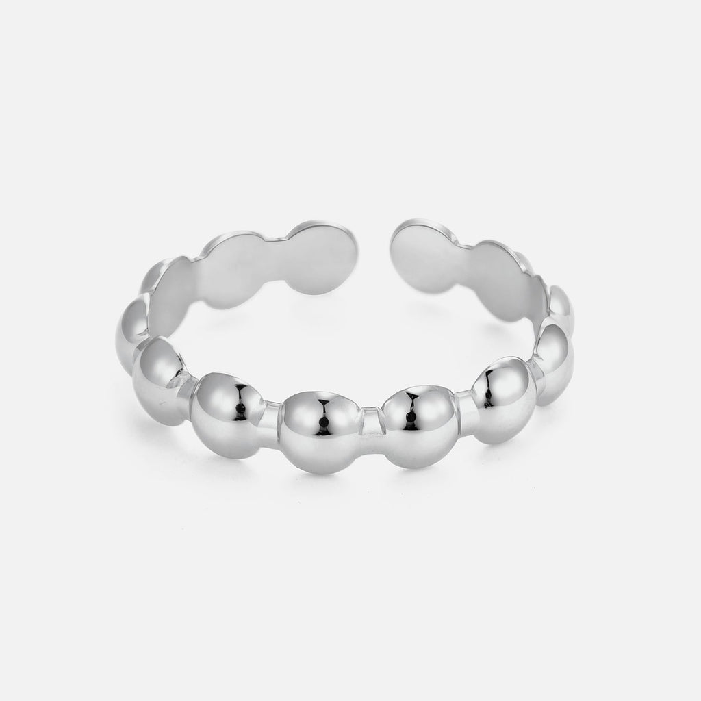 Ring ovalen patronen zilver