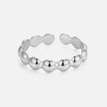 Ring with Oval Patterns Silver