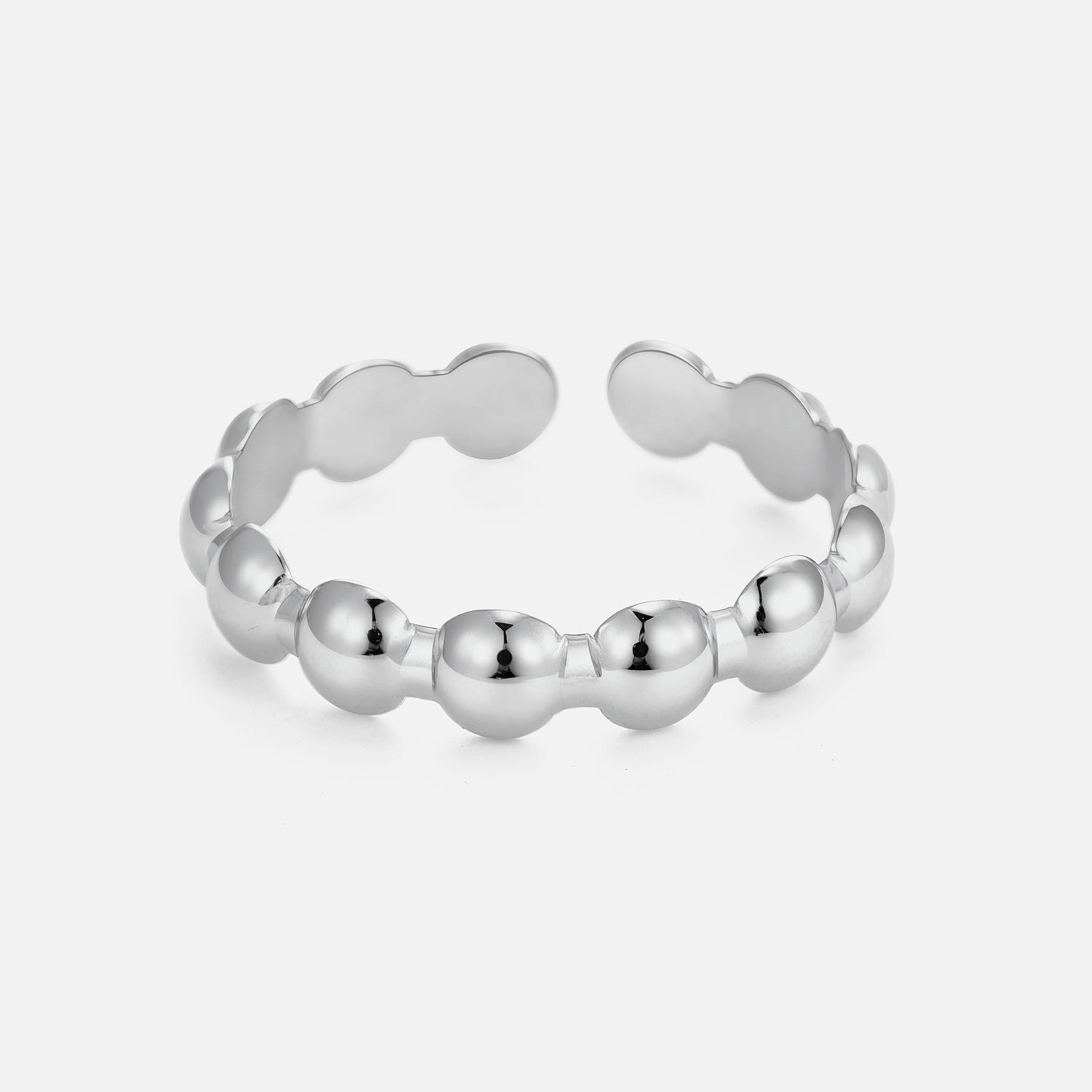 Ring ovalen patronen zilver