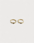 Round Flower - Earrings - Plated