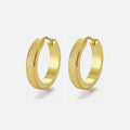 Large Sparkly Gold Hoop Earrings