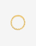 Gold "Twisted Click" Piercing Ring