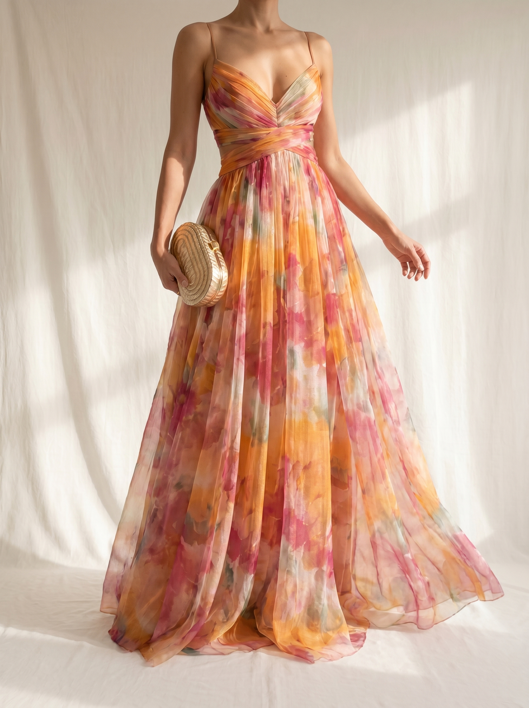 Giselle | Charming Floral Print Maxi Dress