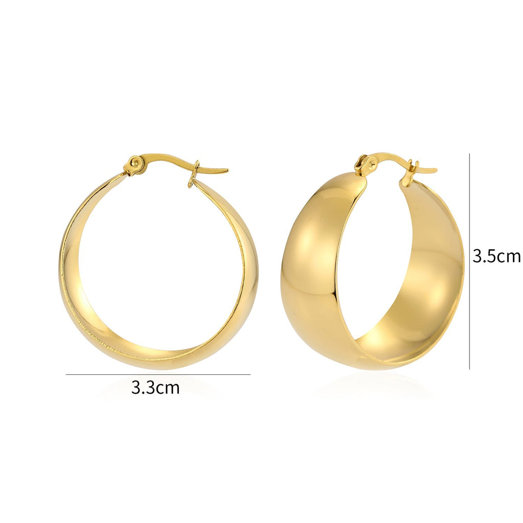 Aros anchos dorados