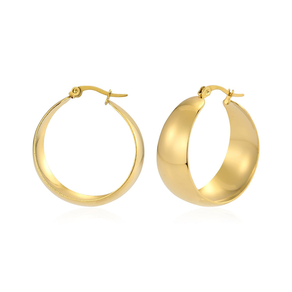 Aros anchos dorados