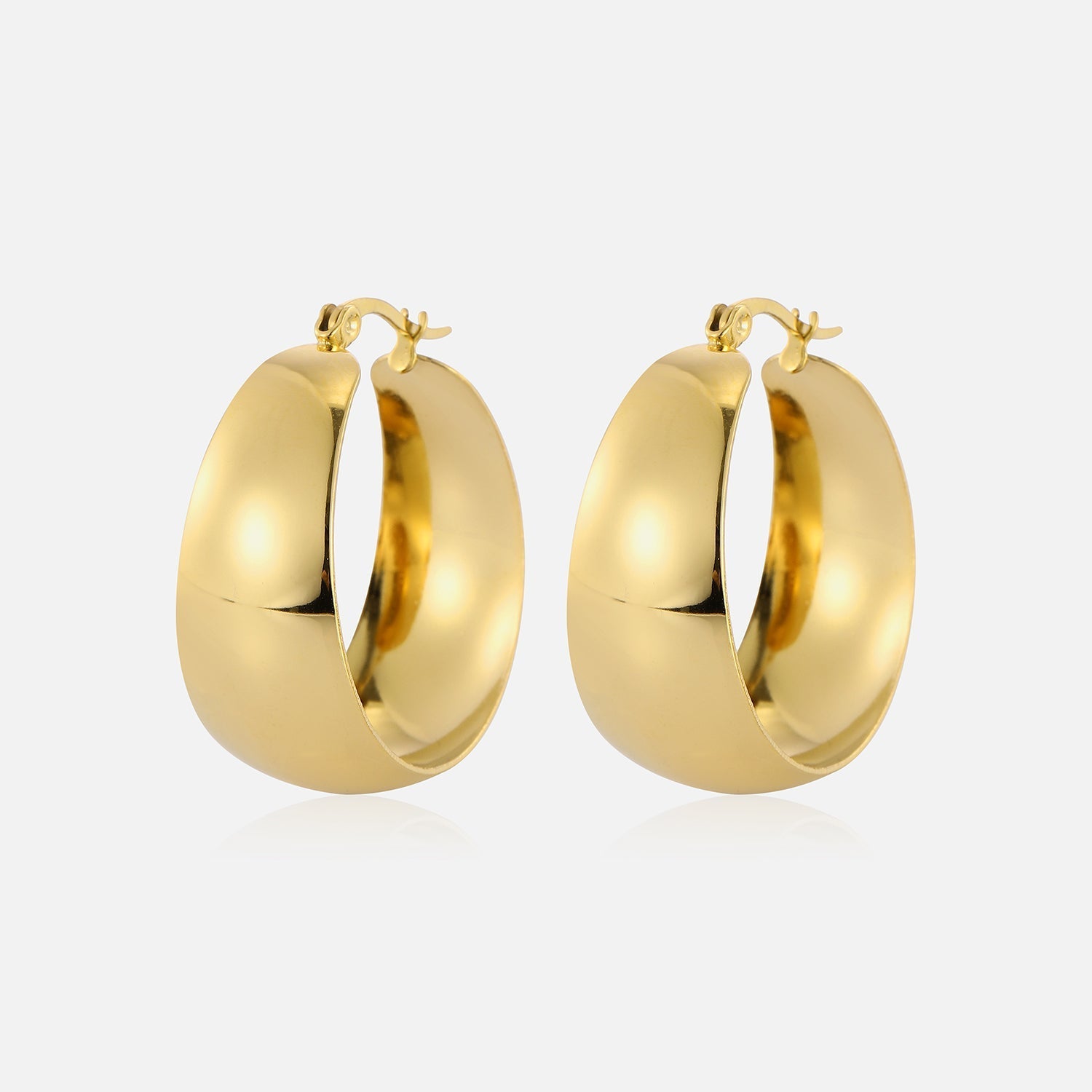 Aros anchos dorados