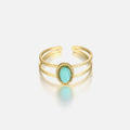Ring with turquoise stone