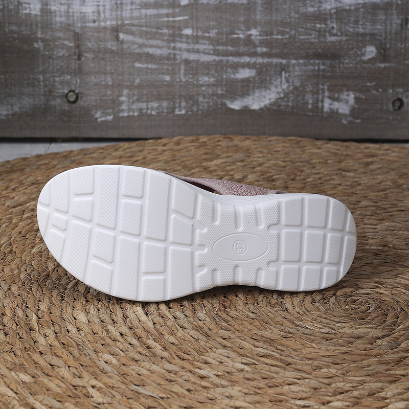👡 Breathable Knitted Platform Sandals for Women: Light and Comfortable