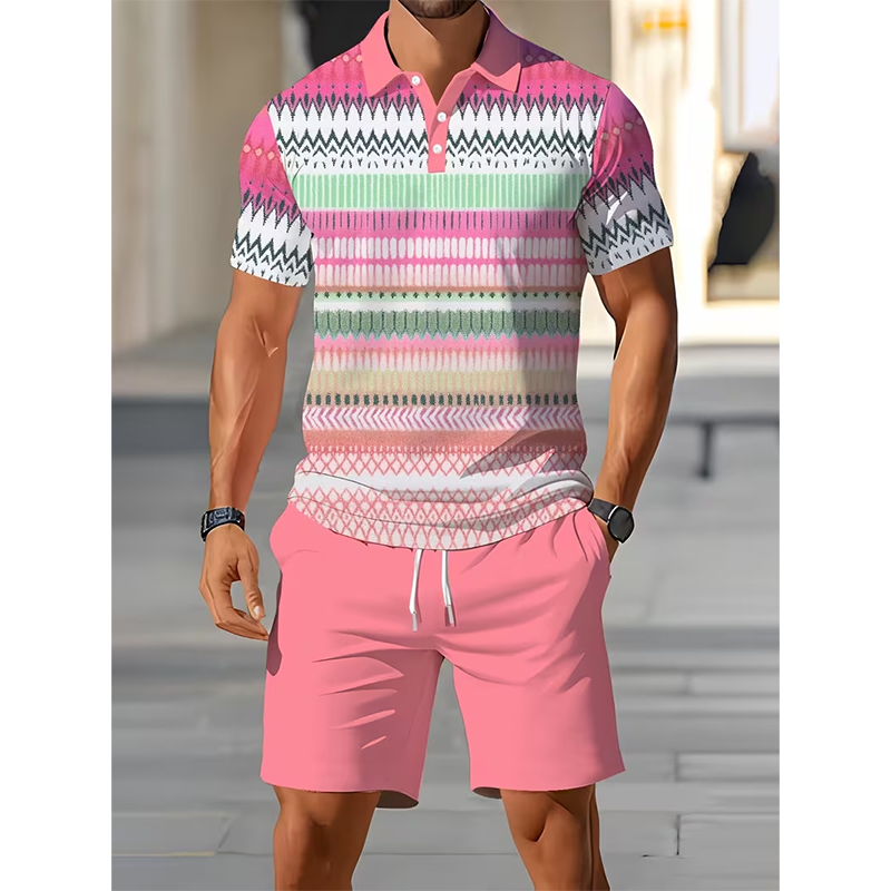 Men's 2-Piece Set (Shirt and Shorts): Comfortable, Breathable