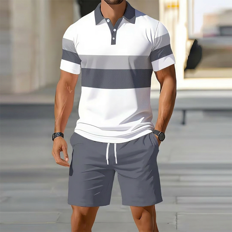 Men's 2-Piece Set (Shirt and Shorts): Comfortable, Breathable