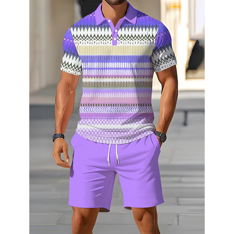 Men's 2-Piece Set (Shirt and Shorts): Comfortable, Breathable
