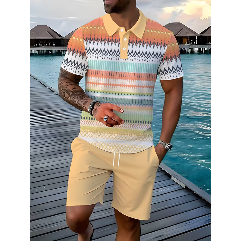 Men's 2-Piece Set (Shirt and Shorts): Comfortable, Breathable